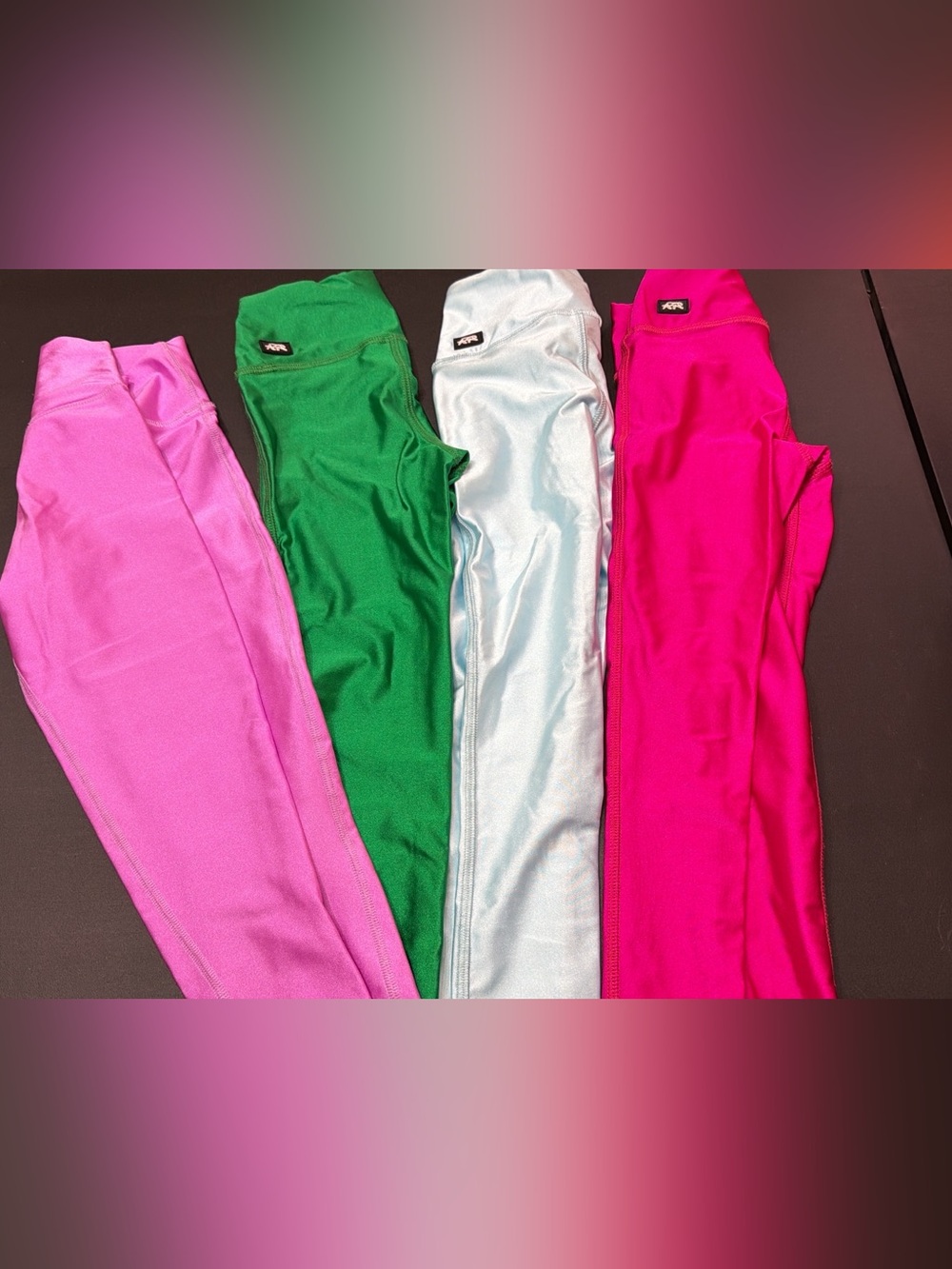 Tiger Friday Tights Leggings - Pink, Green, Silver/blue, Hot Pink set